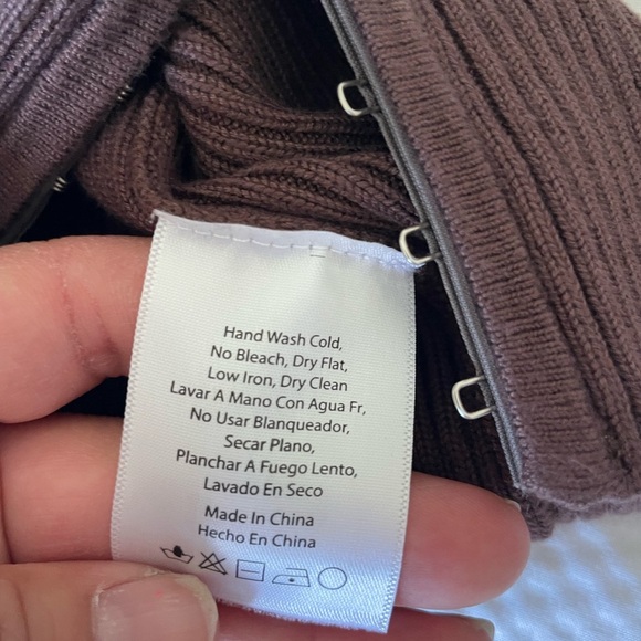 Women's Ribbed Brown Corset Tank Top - Picture 5 of 6